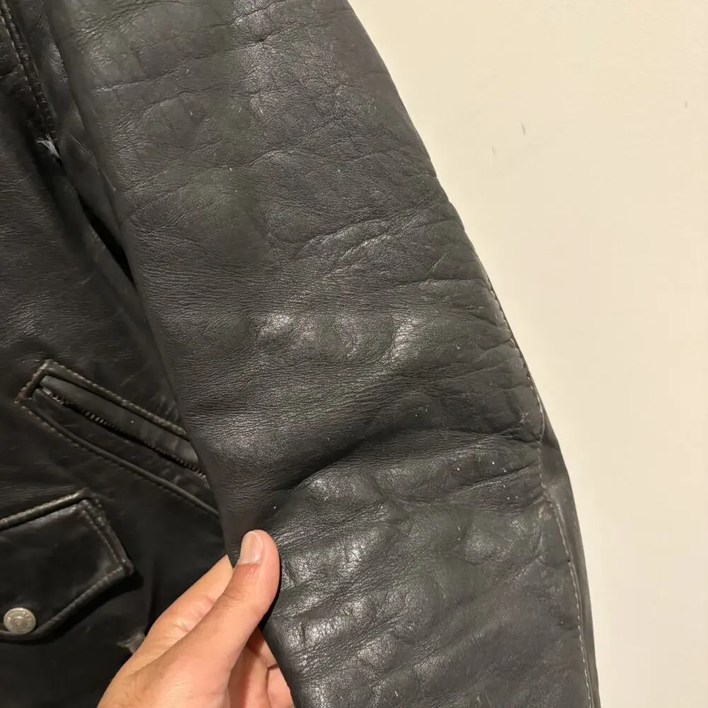 Vintage Schott Perfecto 618 Steer Hide Leather Jacket Men's Size 40 Motorcycle